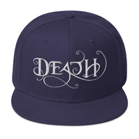 Whimsical Death – This is the End Embroidered Flat Bill Cap embroidered snapback hat, product image 19
