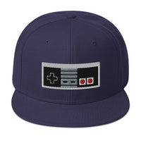 Classic 80's Game Controller Embroidered Flat Bill Cap embroidered snapback hat, product image 20