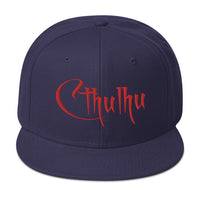 Red Call of Cthulhu The Great Old Ones Embroidered Flat Bill Cap embroidered snapback hat, product image 19