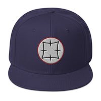 Ancient Japanese Symbol Embroidered Samurai Flat Bill Cap embroidered snapback hat, product image 19