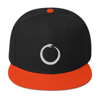 Ouroboros Snake Eating Tail Alchemy Symbol Embroidered Flat Bill Cap embroidered snapback hat, product image 9