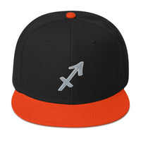 Zodiac Sign Sagittarius Embroidered Flat Bill Cap embroidered snapback hat, product image 9