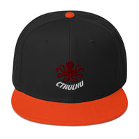 The Call of Cthulhu Horror Fiction Embroidered Flat Bill Cap embroidered snapback hat, product image 10