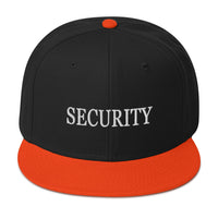 Security Team Embroidered Flat Bill Cap embroidered snapback hat, product image 10