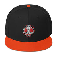 Odin Hammer Viking Runes Embroidered Flat Bill Cap embroidered snapback hat, product image 9