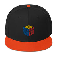 Gaming Speed Cube Puzzle Box Embroidered Flat Bill Cap embroidered snapback hat, product image 10