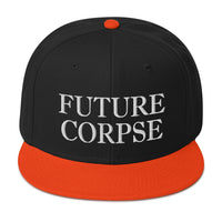 Future Corpse Goth Fashion Embroidered Flat Bill Cap embroidered snapback hat, product image 10