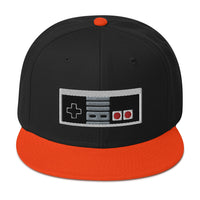 Classic 80's Game Controller Embroidered Flat Bill Cap embroidered snapback hat, product image 10
