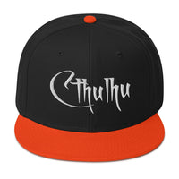 White Call of Cthulhu The Great Old Ones Embroidered Flat Bill Cap embroidered snapback hat, product image 10