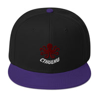 The Call of Cthulhu Horror Fiction Embroidered Flat Bill Cap embroidered snapback hat, product image 6