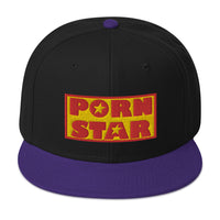 Occupation Porn Star Logo Embroidered Flat Bill Cap embroidered snapback hat, product image 6