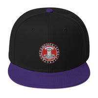 Odin Hammer Viking Runes Embroidered Flat Bill Cap embroidered snapback hat, product image 6