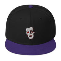 Horror Monster Pazuzu "Captain Howdy" Embroidered Flat Bill Cap embroidered snapback hat, product image 5