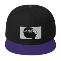 Halloween Monster Bride of Frankenstein Embroidered Flat Bill Cap embroidered snapback hat, product image 6