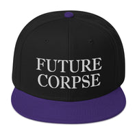 Future Corpse Goth Fashion Embroidered Flat Bill Cap embroidered snapback hat, product image 6