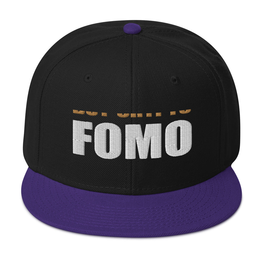 Buy Crypto Now and FOMO In Bitcoin Ethereum Flat Bill Cap Snapback Hat