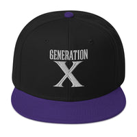 Generation X Retro embroidered snapback hat, product image 4