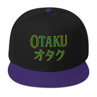 Otaku オタク embroidered snapback hat, product image 5