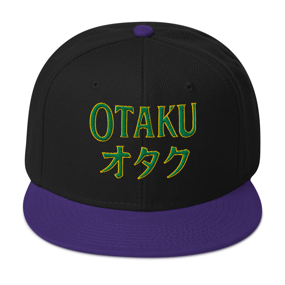 Otaku オタク embroidered snapback hat, product image 5