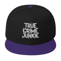 True Crime Junkie embroidered snapback hat, product image 4