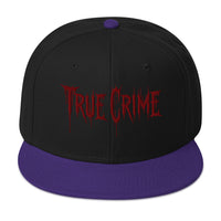 Blood Drip True Crime embroidered snapback hat, product image 5