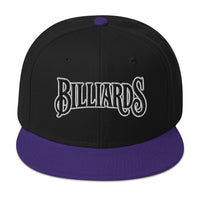 Billiards Pool Hall embroidered snapback hat, product image 5