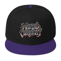 Morbid Curiosity Horror embroidered snapback hat, product image 5