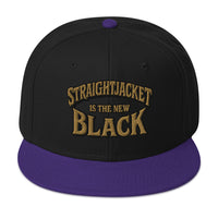 Straightjacket Is the New Black embroidered snapback hat, product image 5