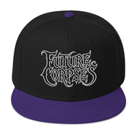 Future Corpses Horror Flat Bill embroidered snapback hat, product image 5