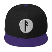 Ansuz Rune embroidered snapback hat, product image 4