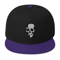 Skull embroidered snapback hat, product image 5
