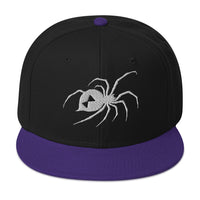Black Widow Spider embroidered snapback hat, product image 5