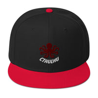 The Call of Cthulhu Horror Fiction Embroidered Flat Bill Cap embroidered snapback hat, product image 8