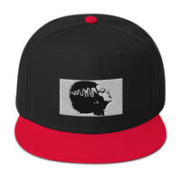 Halloween Monster Bride of Frankenstein Embroidered Flat Bill Cap embroidered snapback hat, product image 8