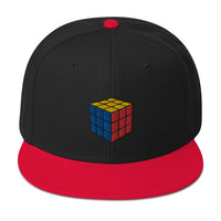 Gaming Speed Cube Puzzle Box Embroidered Flat Bill Cap embroidered snapback hat, product image 8