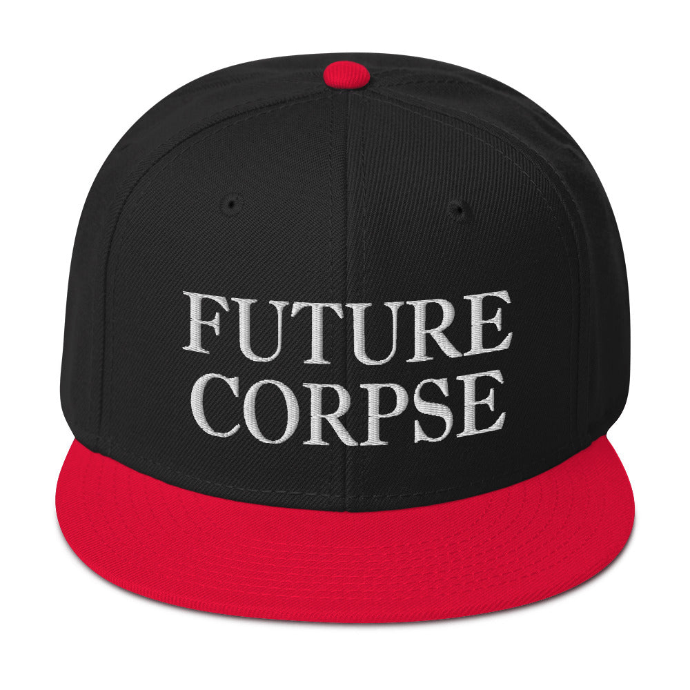 Future Corpse Goth Fashion Embroidered Flat Bill Cap Snapback Hat