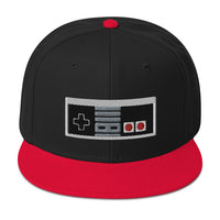 Classic 80's Game Controller Embroidered Flat Bill Cap embroidered snapback hat, product image 8