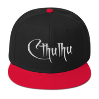 White Call of Cthulhu The Great Old Ones Embroidered Flat Bill Cap embroidered snapback hat, product image 8