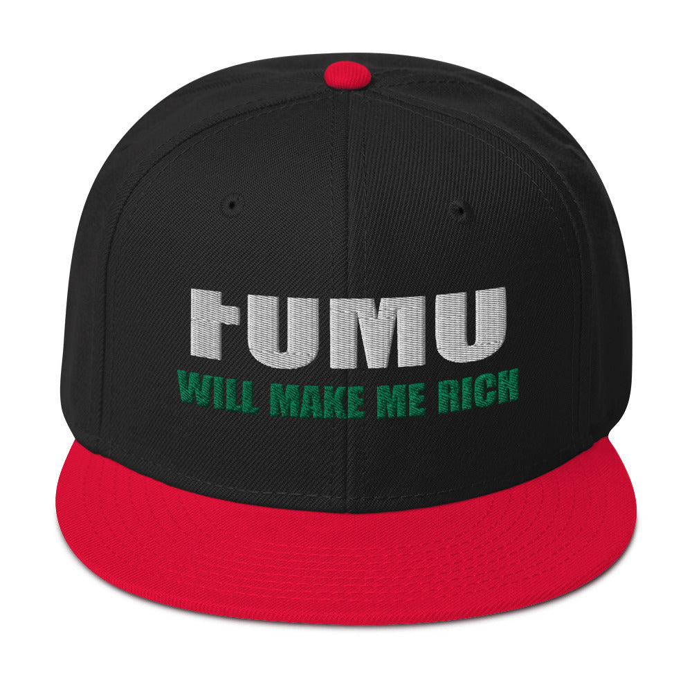 FOMO In Crypto Will Make Me Rich Bitcoin Bull Run Flat Bill Cap Snapback Hat