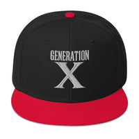 Generation X Retro embroidered snapback hat, product image 5