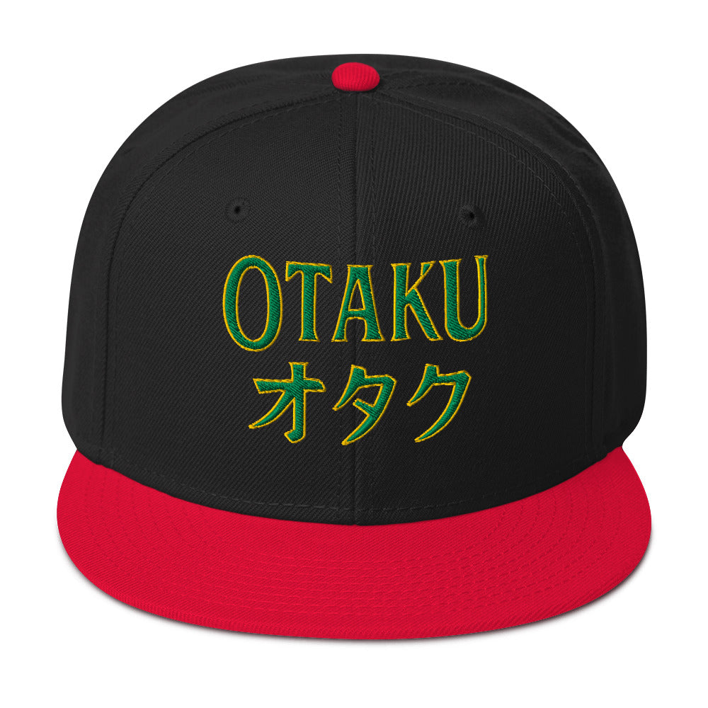 Otaku オタク embroidered snapback hat, product image 6