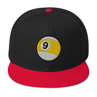 Nine Ball Billiards embroidered snapback hat, product image 6
