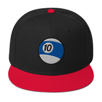Ten Ball Billiards embroidered snapback hat, product image 5