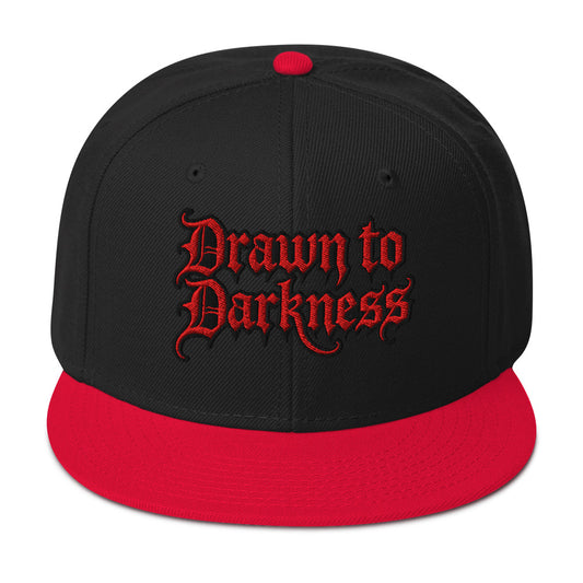 Drawn to Darkness Horror embroidered snapback hat, product image 1