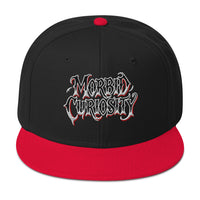 Morbid Curiosity Horror embroidered snapback hat, product image 6