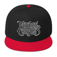 Future Corpses Horror Flat Bill embroidered snapback hat, product image 6