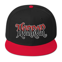 HORROR Flat Bill embroidered snapback hat, product image 5