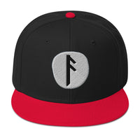 Ansuz Rune embroidered snapback hat, product image 5