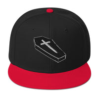 Coffin Cross embroidered snapback hat, product image 6