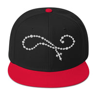 Rosary Beads embroidered snapback hat, product image 6